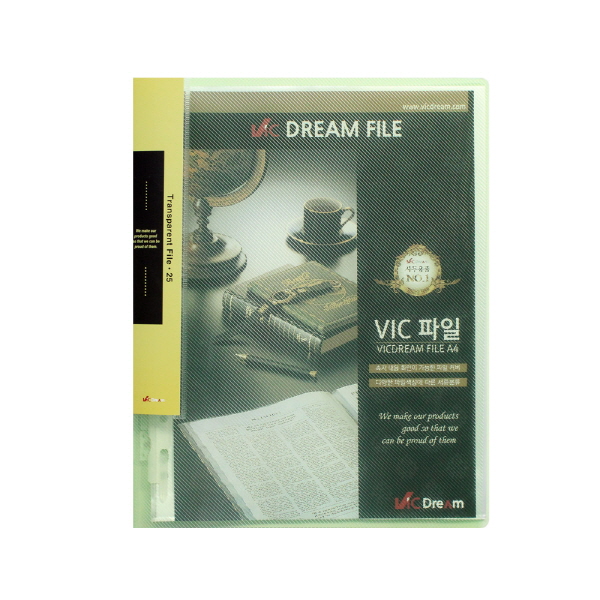VIC Transparent 파일 25P 연두색
