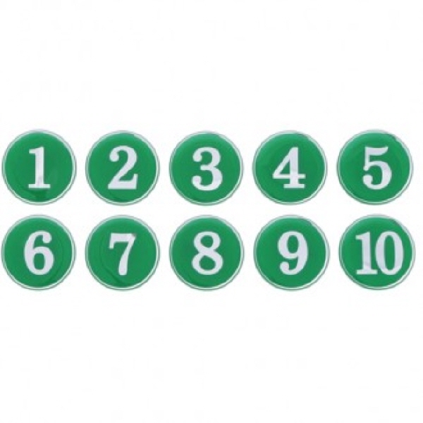 (당일출고)_번호판35(에폭시/초록)/지름35 (10개입)