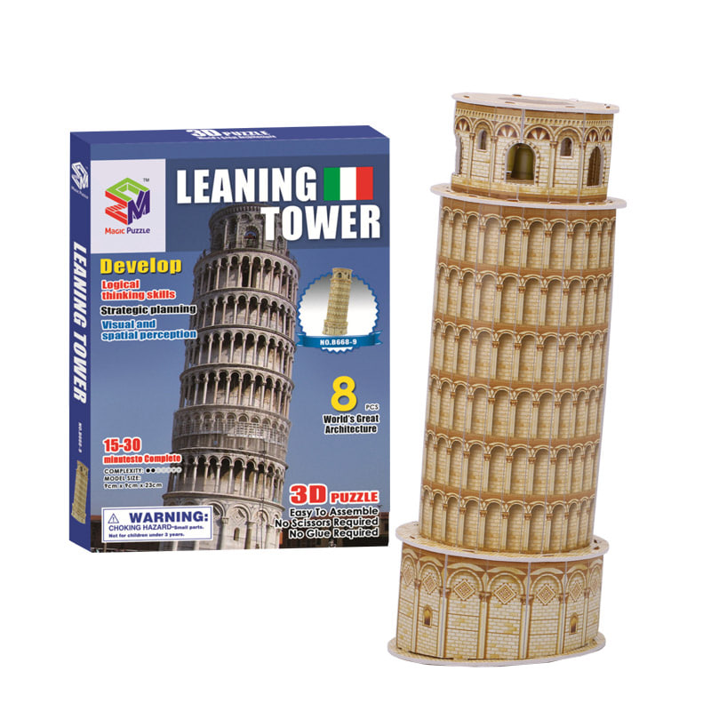 (초급) 피사타워(8pcs) 세계 유명 건축물 시리즈