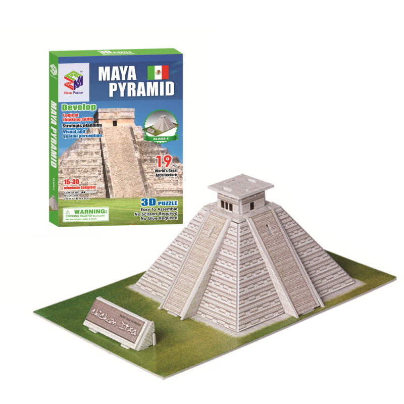 (초급) 마야 피라미드(19pcs) 세계 유명 건축물