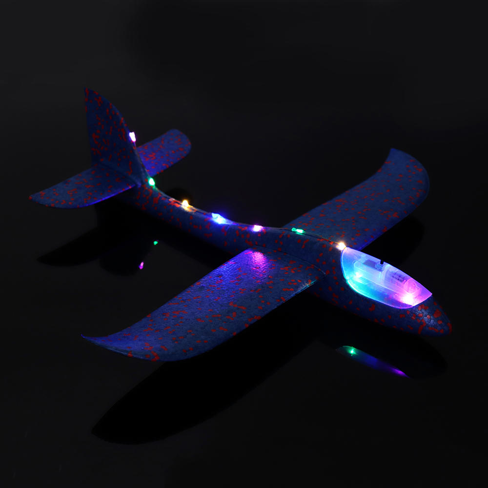LED 글라이더 스티로폼 비행기 (색상랜덤) EPP폼 조명 과학교구
