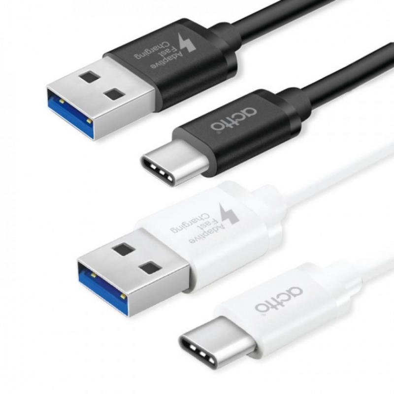 (온라인 판매금지)엑토 퀵 타입C USB 3.1 충전 &amp; 데이터 케이블 (BLACK)