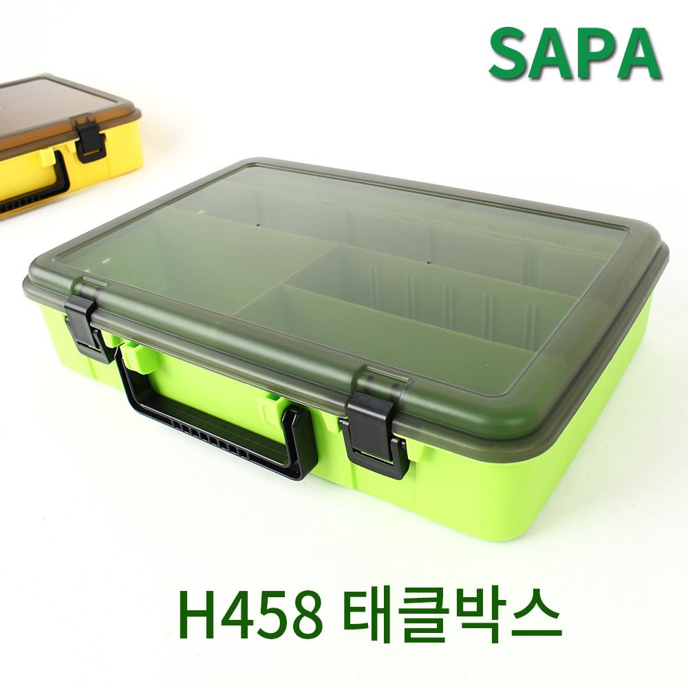 싸파 22파티션 다용도 멀티소품 태클박스 H458 그린/낚시용품/낚시소품/태클박스/낚시소품정리/민물낚시/바다낚시/수납/정리/멀티정리/