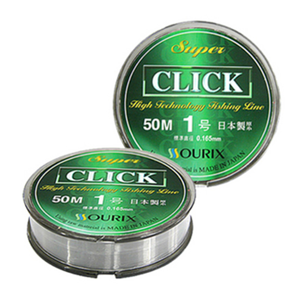 오릭스 CLICK 민물낚시줄 - 50M 0.6호 / 파스텔 화이트 컬러로 시인성을부각시킨 고강도 유연성 라인