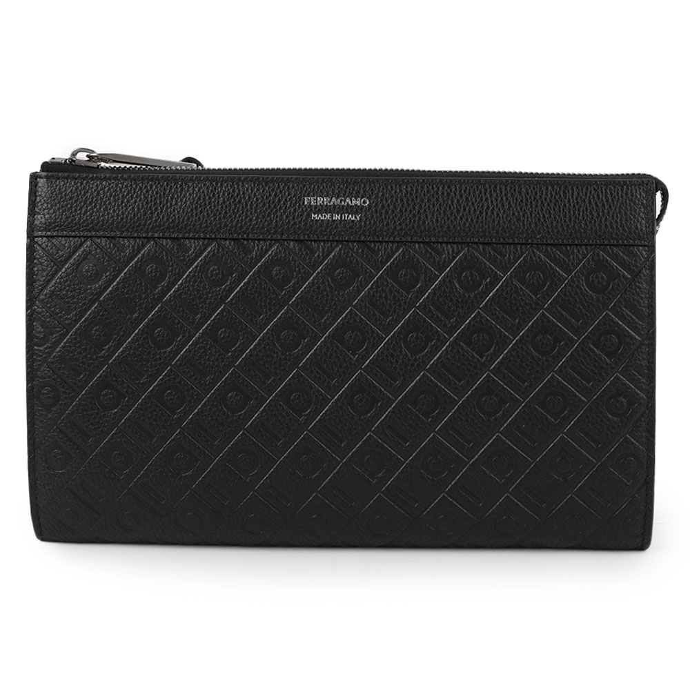 SALVATORE FERRAGAMO 페라가모 모노그램 파우치 24-1941-BK NERO 795614
