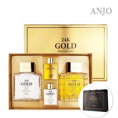 [앙쥬] 24K 골드 남성 2종+휴대용 2종세트(쇼핑백증정)