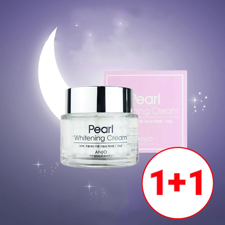 [앙쥬] 1+1 진주알 대용량 미백크림 120ml