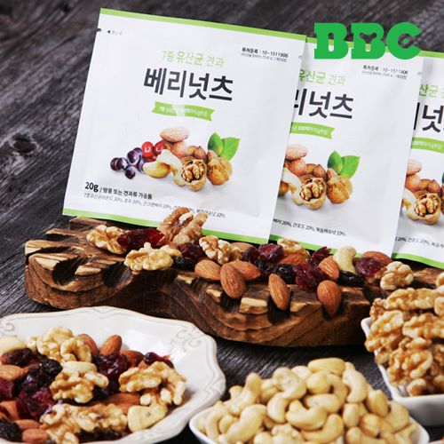 [비비씨] 7종 유산균 견과 베리넛츠 30입(무지박스)
