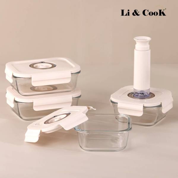 [리앤쿡] 프레시 오픈 데이팅 진공밀폐용기 5종세트(9p)