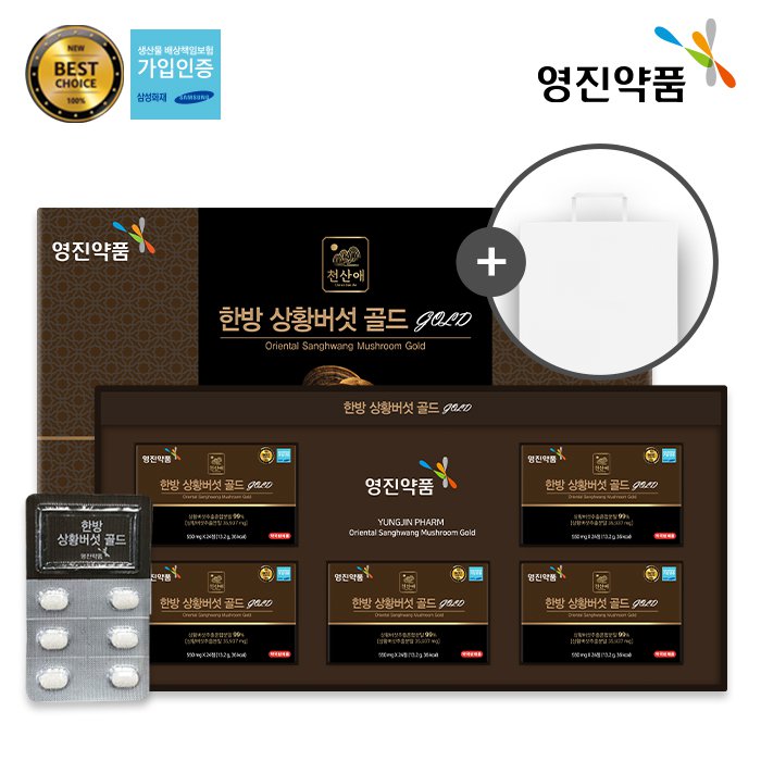 [영진약품] 한방 차가버섯 골드 550mgX24정X5박스