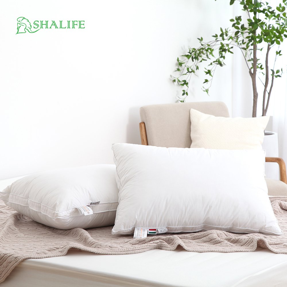 [샬리프] 헝가리 삼중구조 구스 베개 1p / 화이트