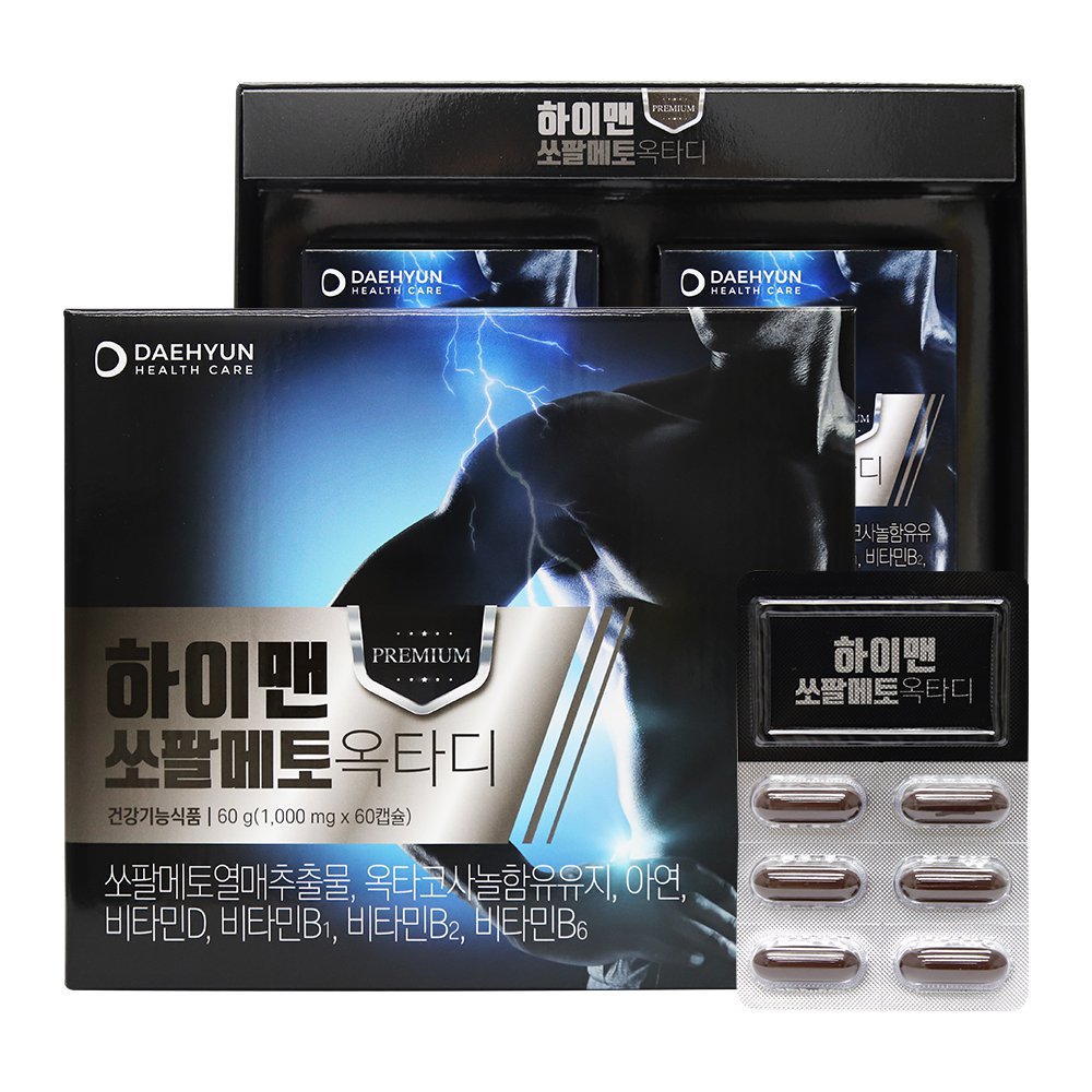 [대현헬스케어] 하이맨 쏘팔메토옥타디 1000mg x 60캡슐
