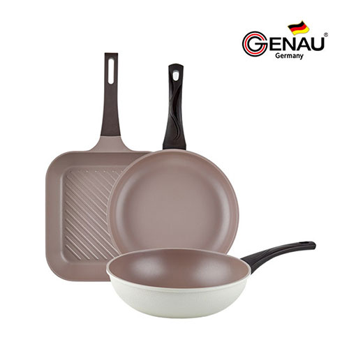 [독일 제너] 쿡인 IH 티타늄코팅 후라이팬 3종B(28사각+28후+28궁)