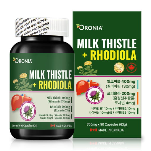 [오로니아] 밀크씨슬 플러스 로디올라 90캡슐