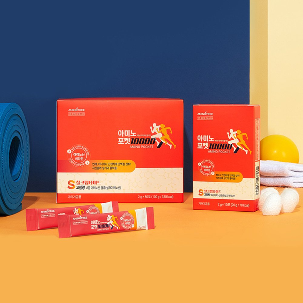 [아미노트리] 18종 아미노산 함량10000mg 아미노포켓10000 (2gx50포)