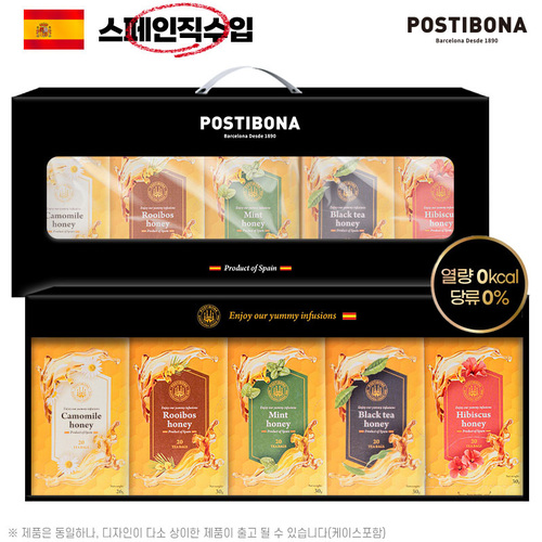 [포스티보나] 꿀차 20티 5종 100팩