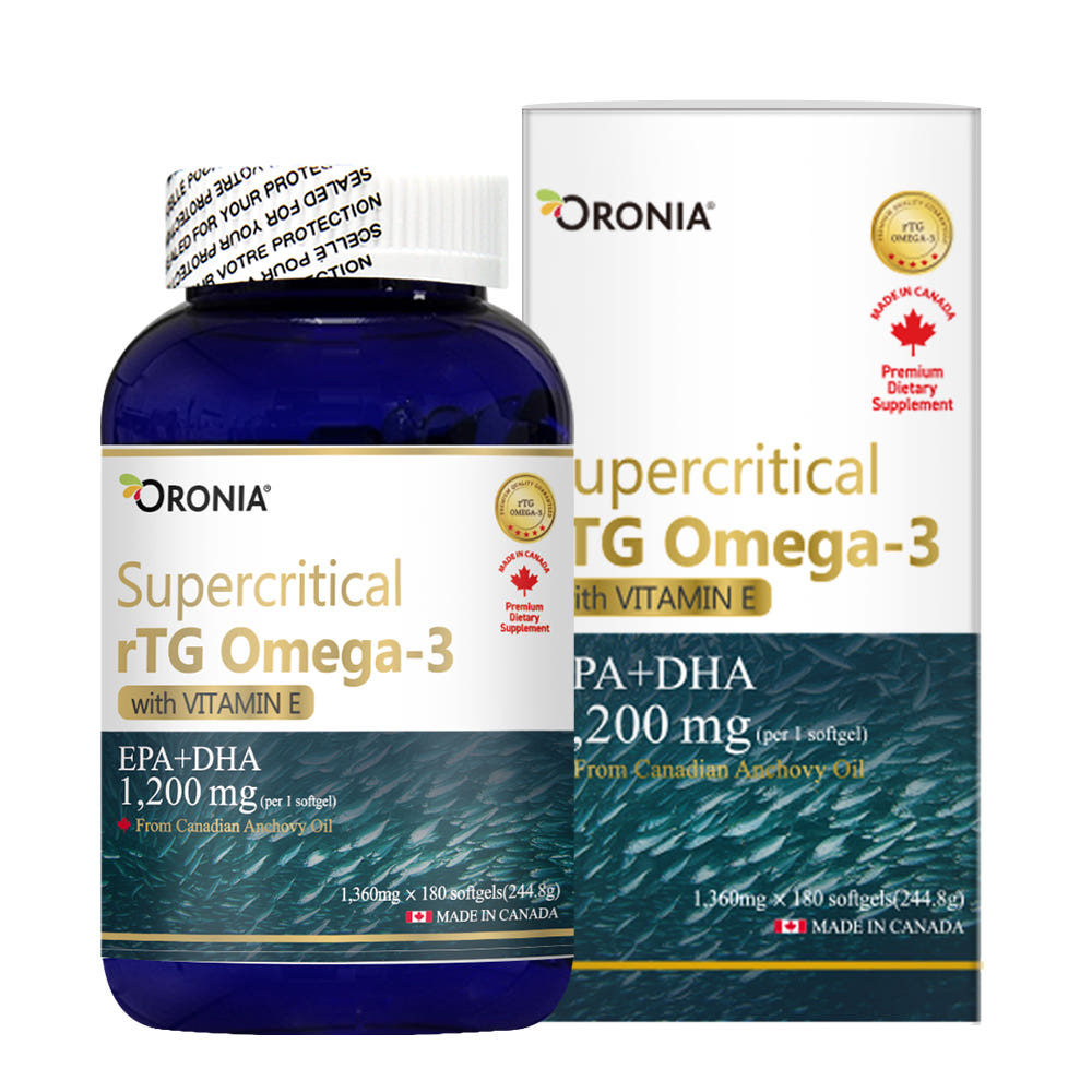 [오로니아] 초임계 알티지 오메가 3+비타민E 180캡슐 (6개월분)