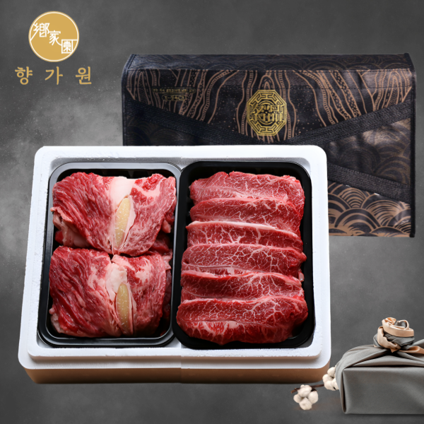[향가원한우] 1등급 구이선물세트8호 600g(300g*2ea)