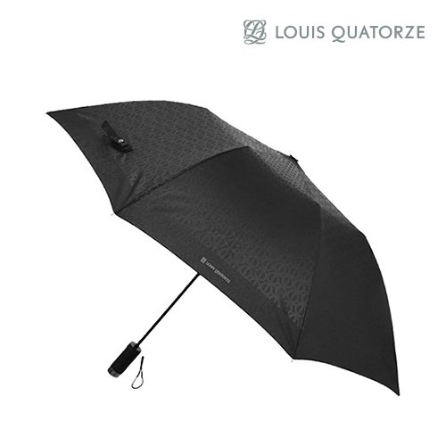 [루이까또즈] 58엠보패턴 2단 반자동우산(블랙)