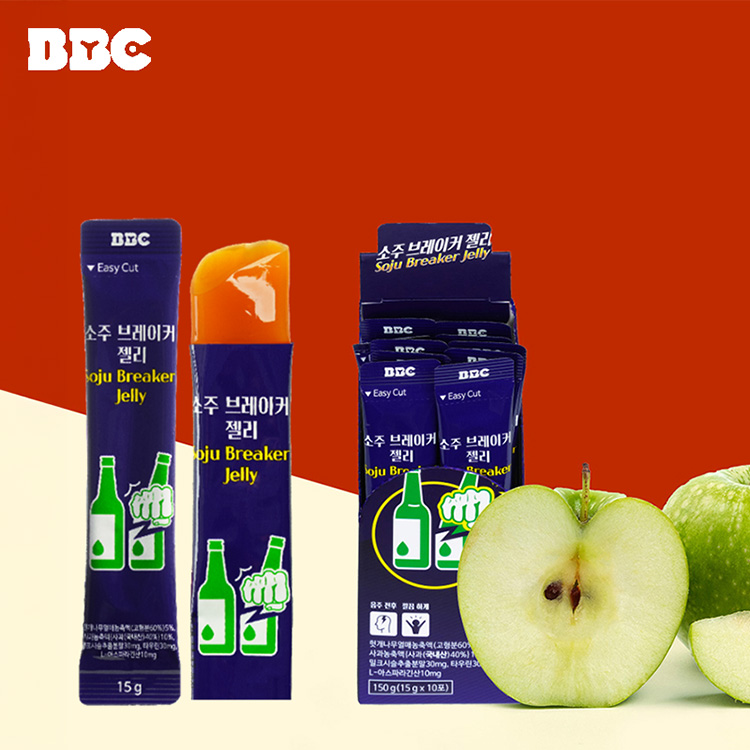[비비씨] 소주 브레이커 젤리 사과맛(15g*100포)