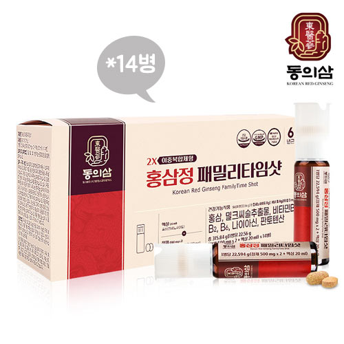 [동의삼] 홍삼정 패밀리타임샷 x 14병 [G0007]
