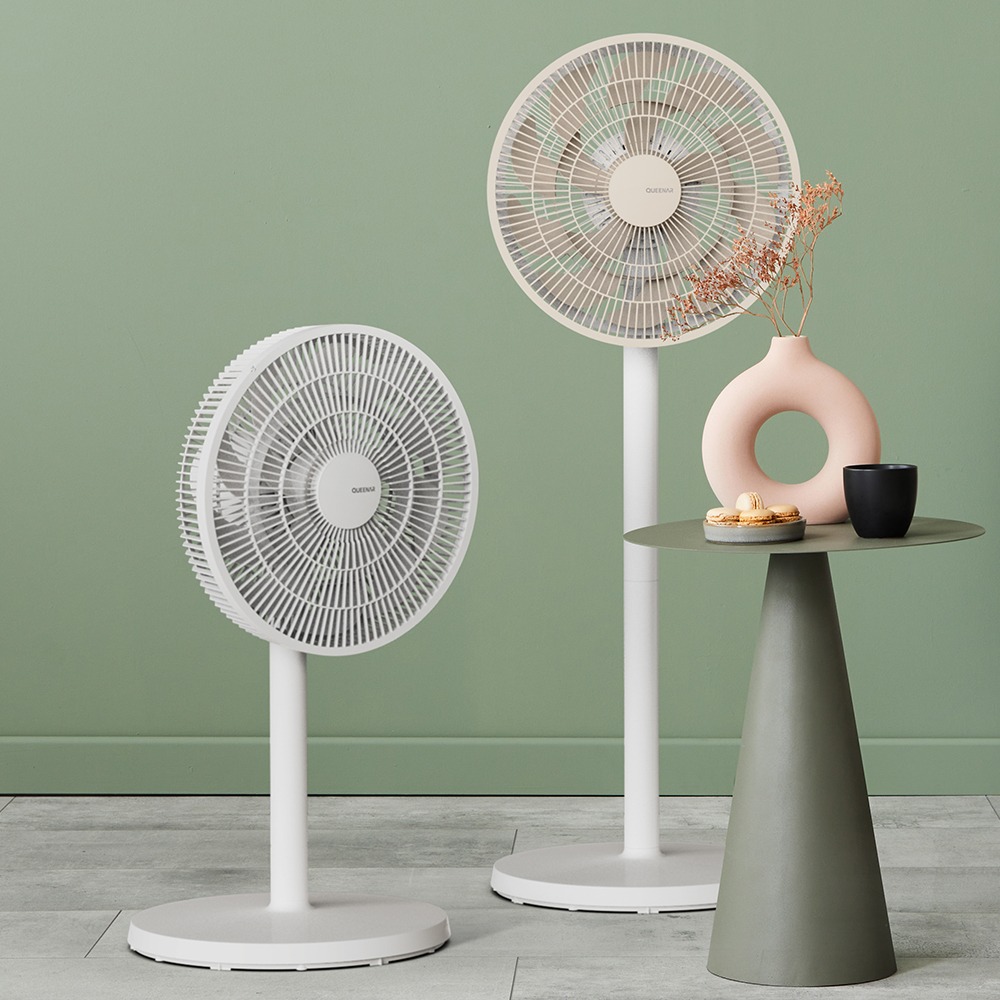 [퀸나] 쿨 케어 스탠드 에어 서큘레이터(화이트)