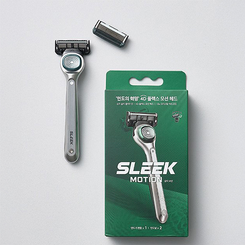 [도루코 슬릭] 모션 핸들면도기팩_면도기1EA, 면도날2EA