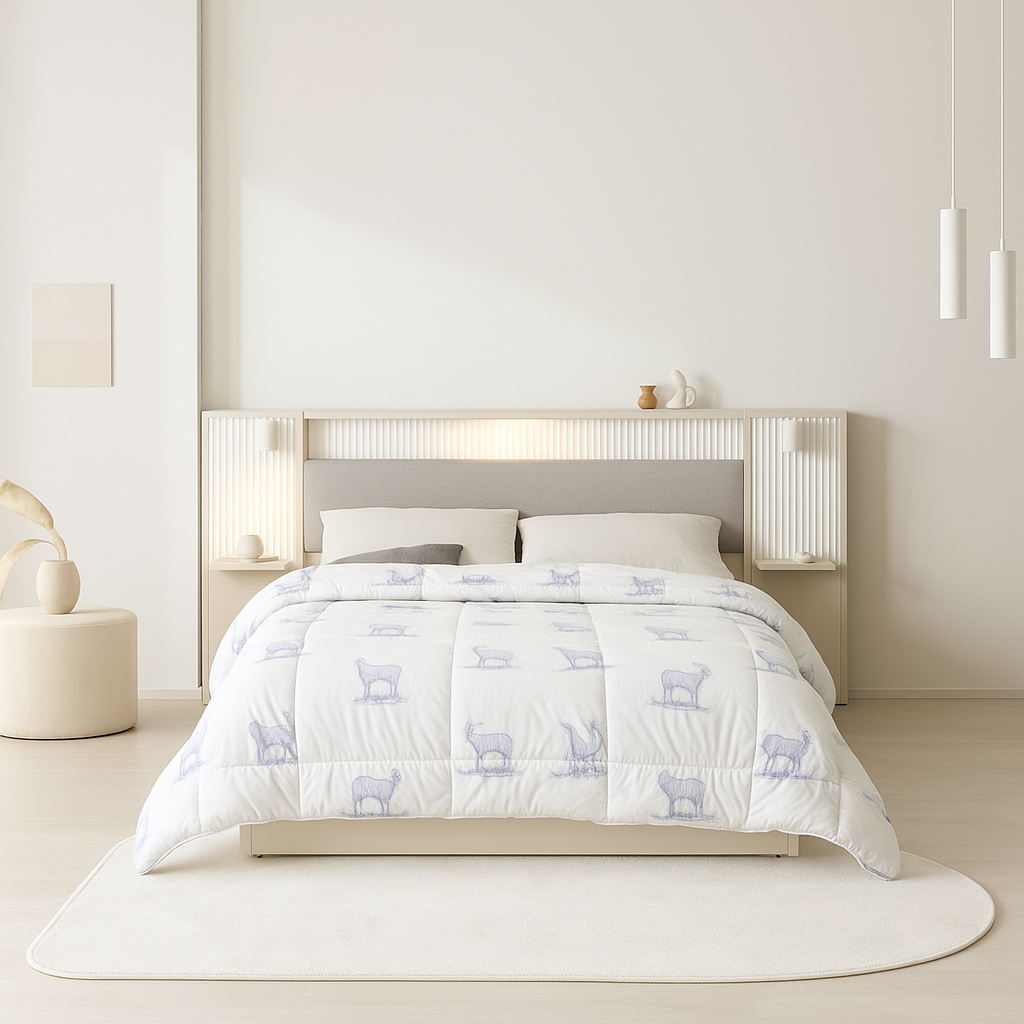 [샬리프] 양모 차렵이불(구름) 퀸