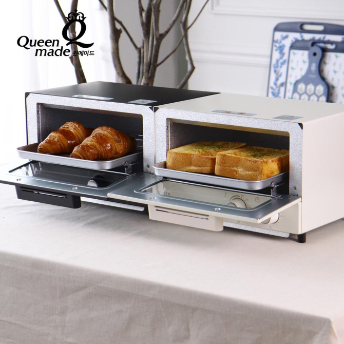 [퀸메이드] 홈 쿠킹 오븐(다크그레이)
