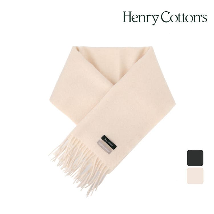 (백화점판매상품)[헨리코튼] HC 머프 머플러_아이보리(+정품 케이스, 정품 쇼핑백)