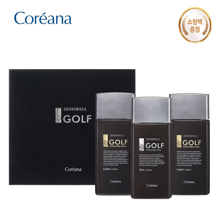 [코리아나] 제니스웰 골프 퍼팩트맨 로션플러스 3종 세트
