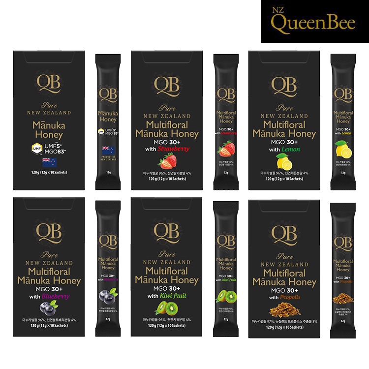 [퀸비] 마누카블렌드 과일꿀 10스틱 6종-모음전