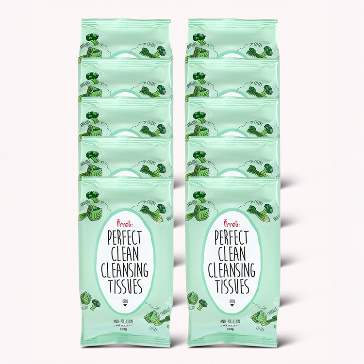 [프레티] 퍼펙트 클린 데일리 클렌징 티슈 30매