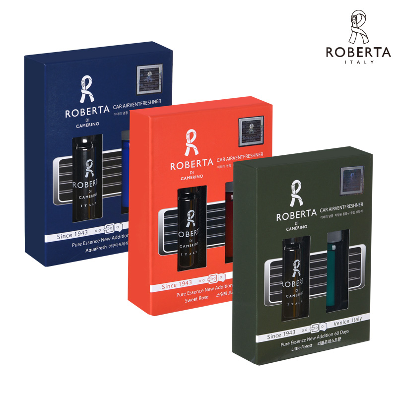 [로베르타] 에어로 차량용 클립형 방향제 3종세트 NCLRBG7039