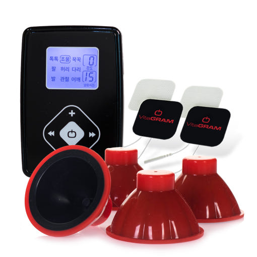 [비타그램] 쎈항 저주파마사지기(유선타입)/WGT-1235+저주파마사지기 패드(4ea)/WGT-1235PD