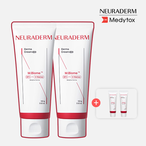 [메디톡스] 뉴라덤 화잘먹크림 피부과 재생 더마크림 100ml 1+1 (+더마크림 미니어처 10g 2개 증정)