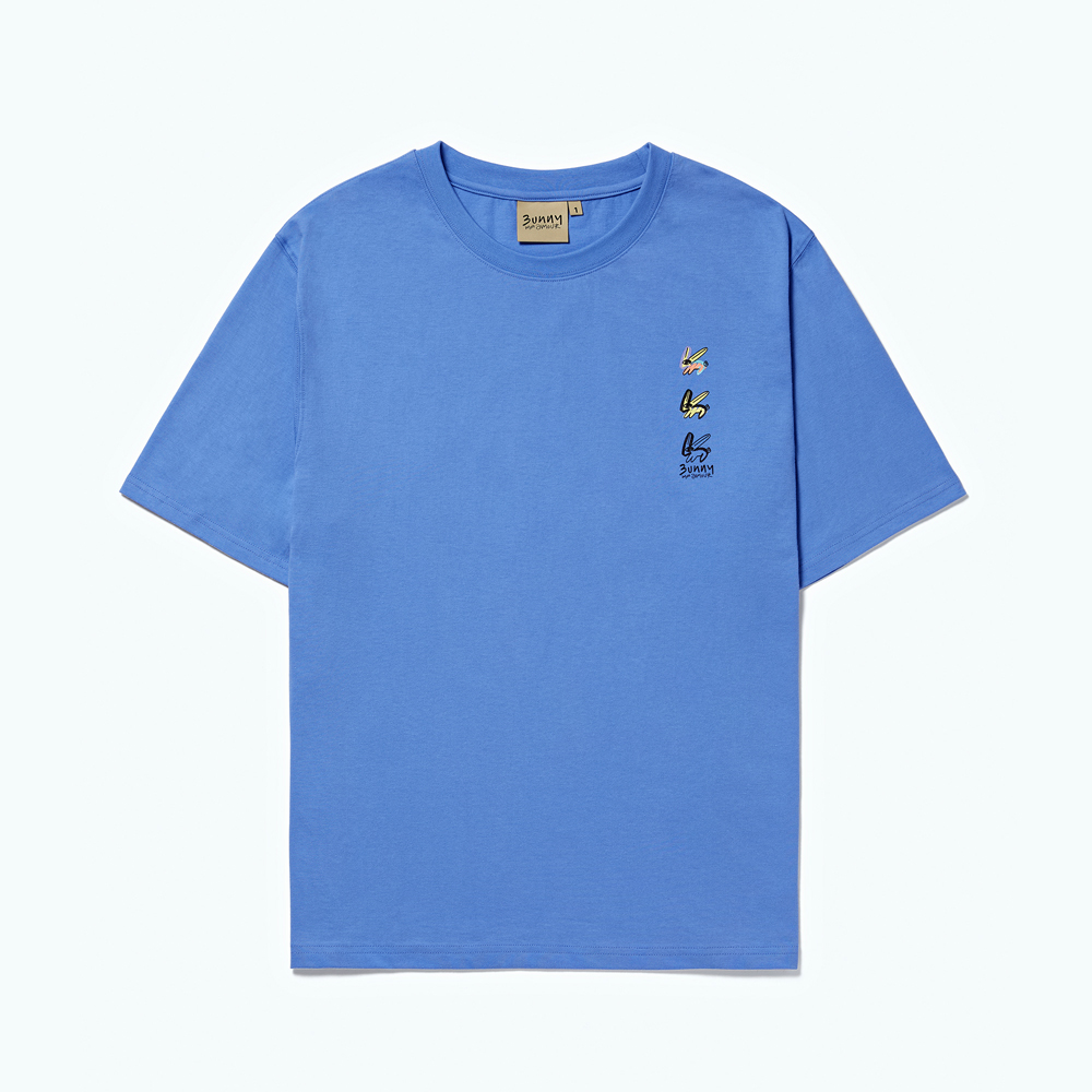 버니몽아모르 트리플 버니 티셔츠 Blue