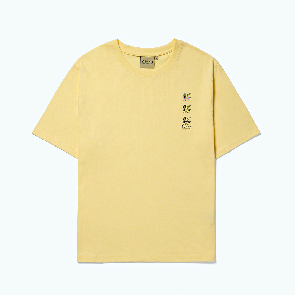 버니몽아모르 트리플 버니 티셔츠 Yellow
