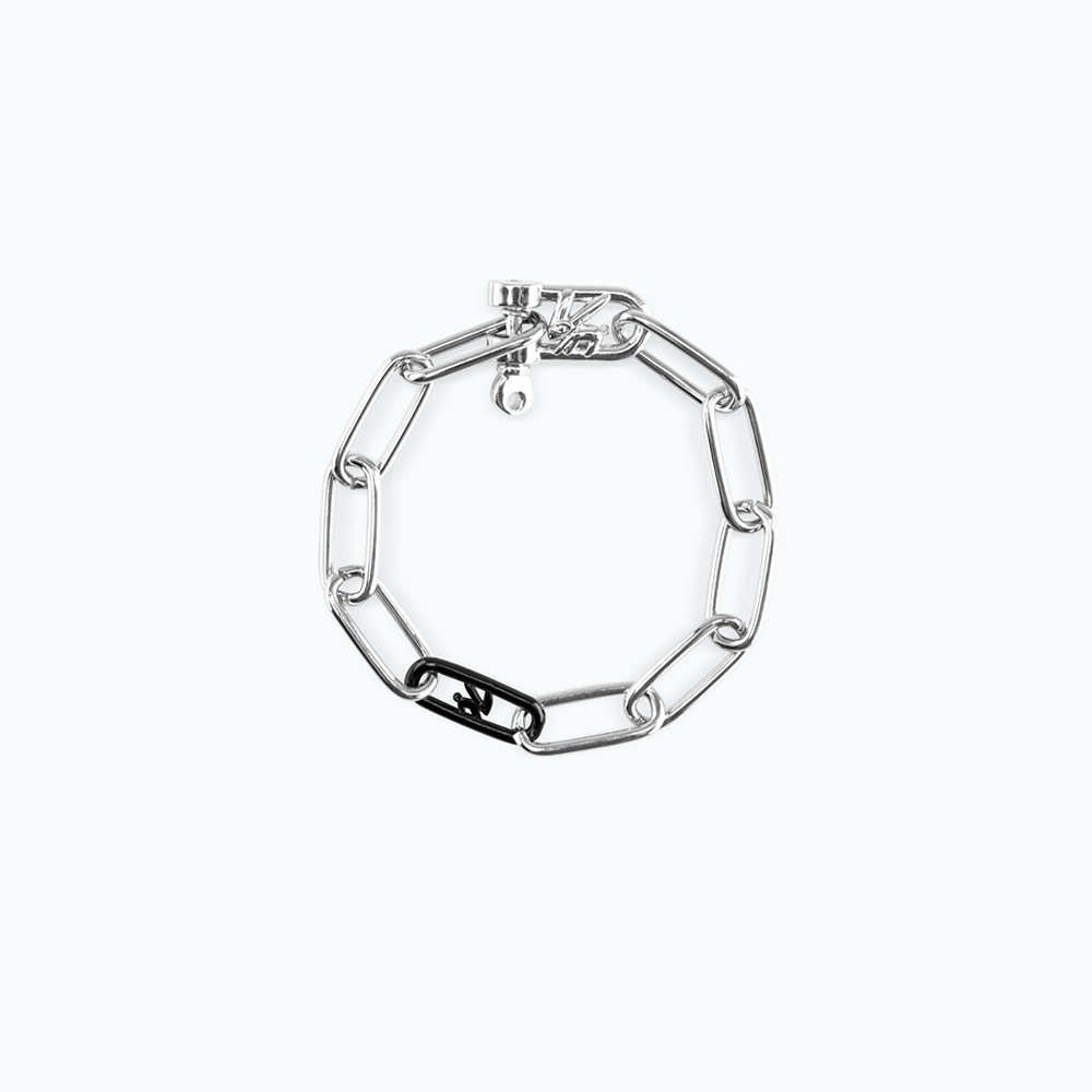 버니몽아모르 일렉트로 시그니처 체인 팔찌 Silver Black
