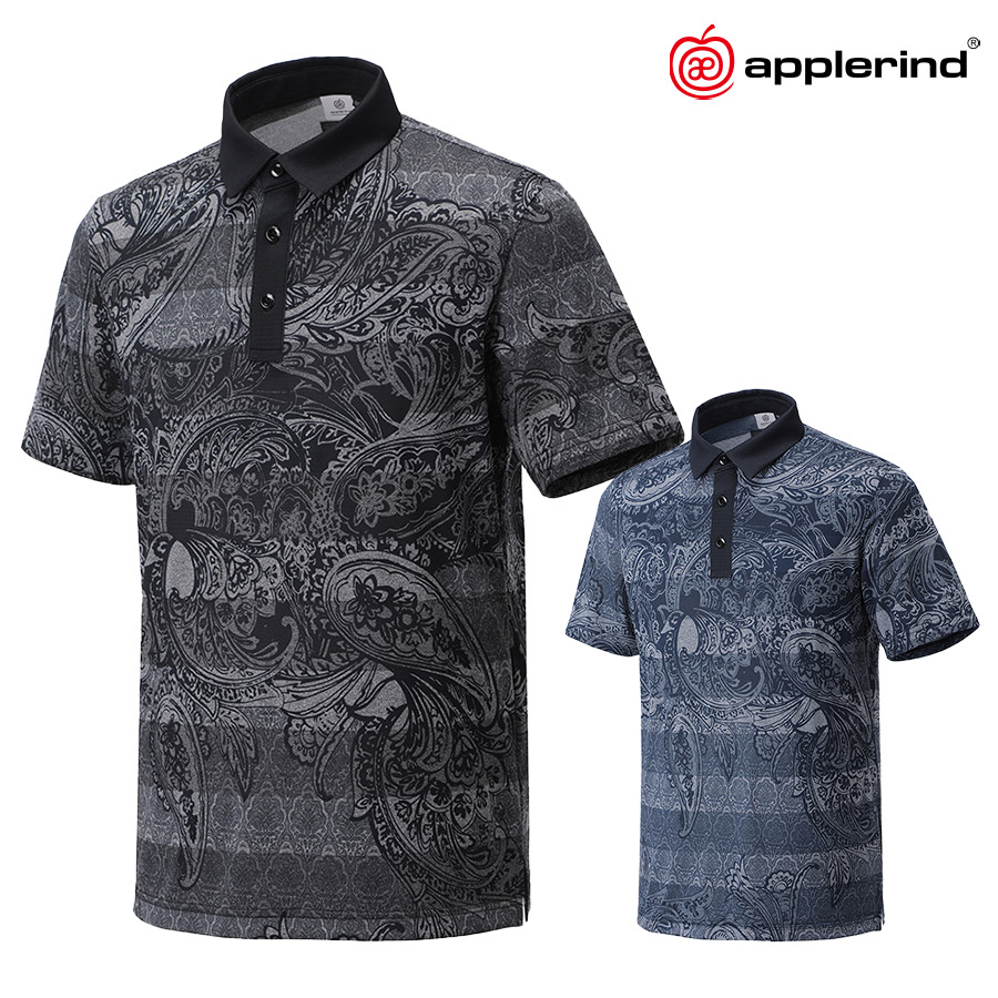 애플라인드 페이즐리 남성 골프 반팔 티셔츠 AKRM0CSS14
