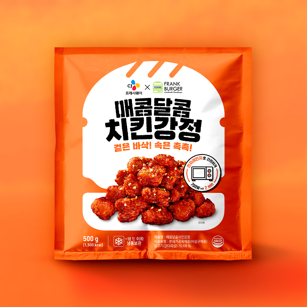 프랭크버거 매콤달콤 치킨강정 500g