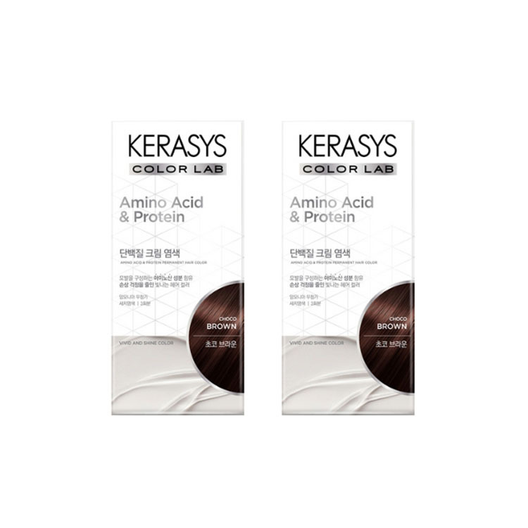 케라시스 단백질 크림 염색약 초코브라운 120g x 2