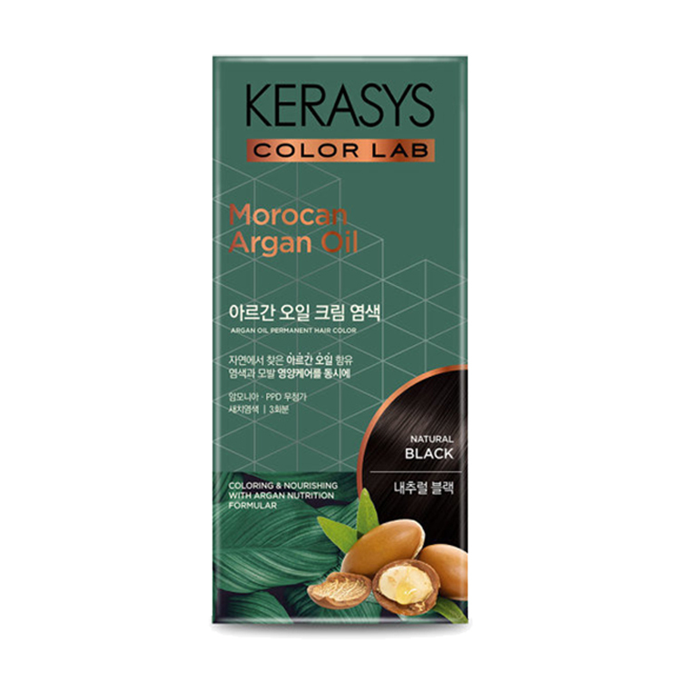 케라시스 염모제아르간 120g 내추블랙 염색약