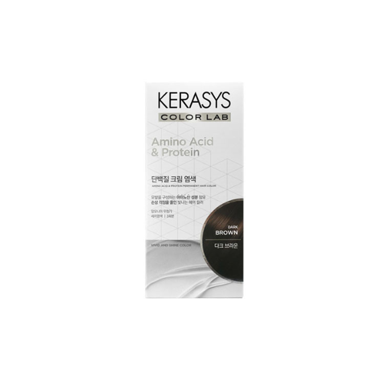케라시스 단백질 크림 염색약 다크브라운 120g