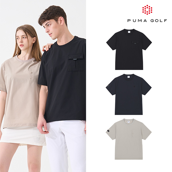 [푸마골프] 25SS 반팔 우븐 피스테 유니 3컬러 택1