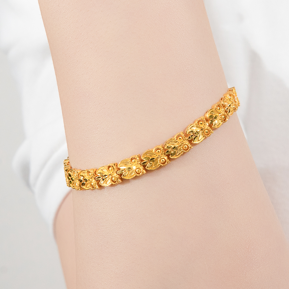 24K 순금 팔찌 부엉이 마디 18.75g+18K 잠금장식
