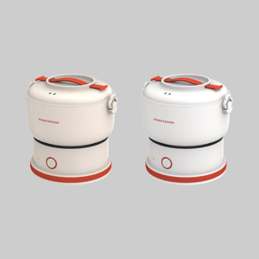 [제니퍼룸] 가정용 캠핑용 미니 멀티쿠커 2종 (냄비+인덕션) 오트밀 JR-MC1201MOM