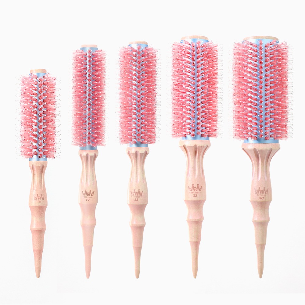 [아타라] 핑크 돈모 헤어 롤 드라이 롤빗 15 /AT-PRB-15M