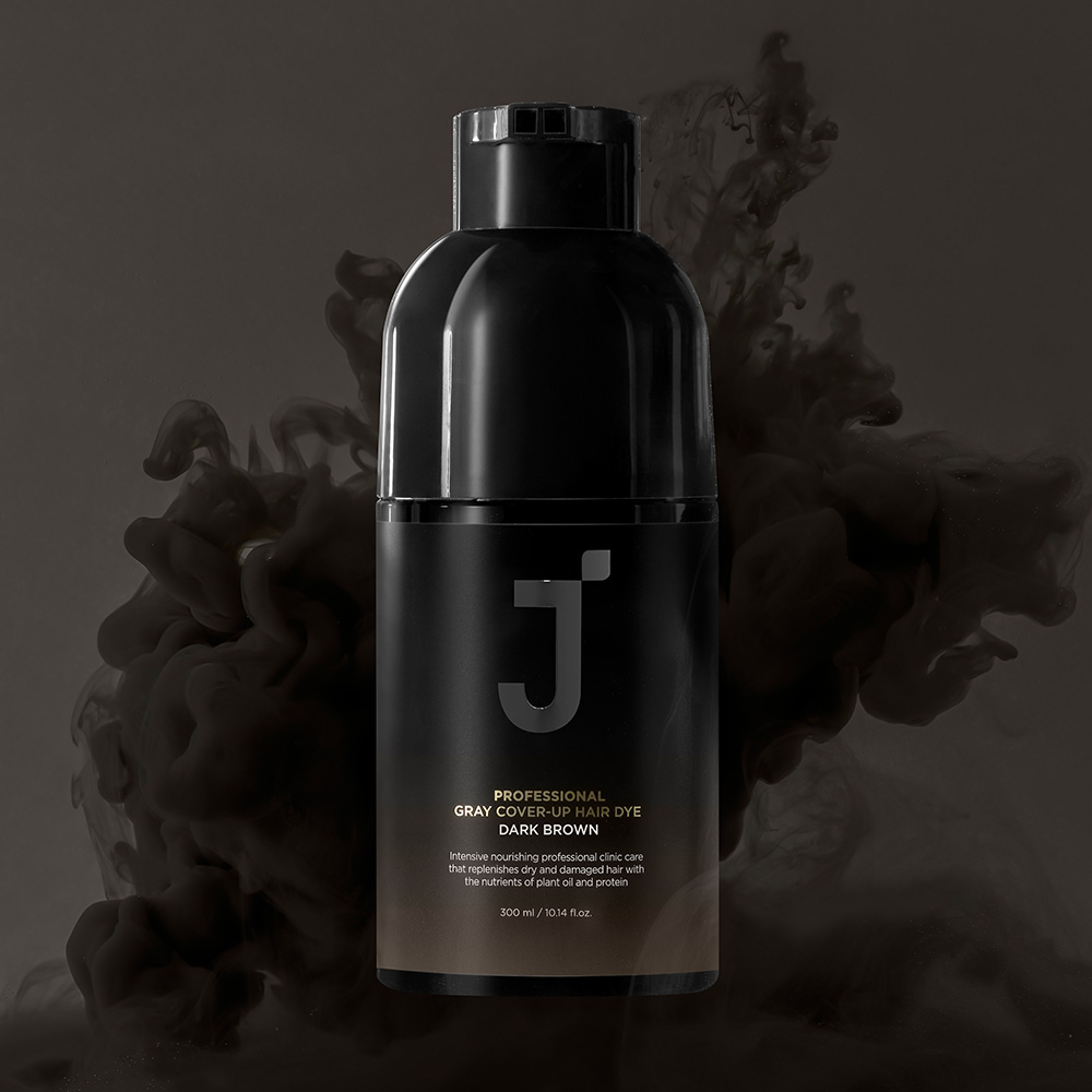 [제이숲] 프로페셔널 커버업 새치염색 300ml (다크 브라운)