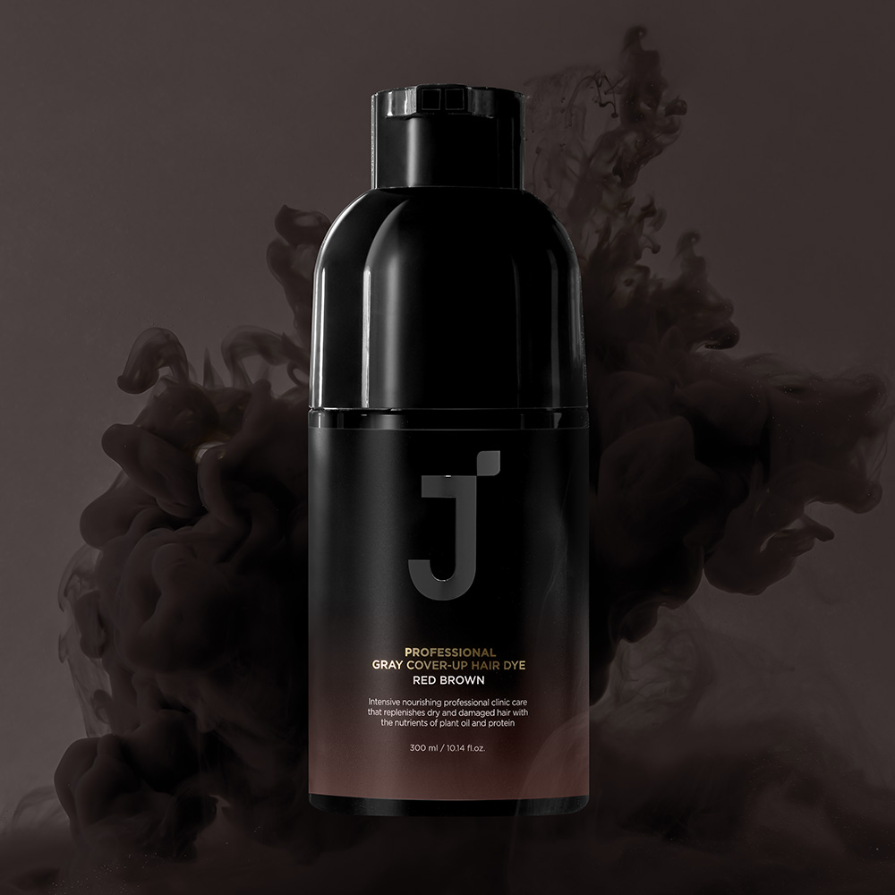 [제이숲] 프로페셔널 커버업 새치염색 300ml (레드 브라운)